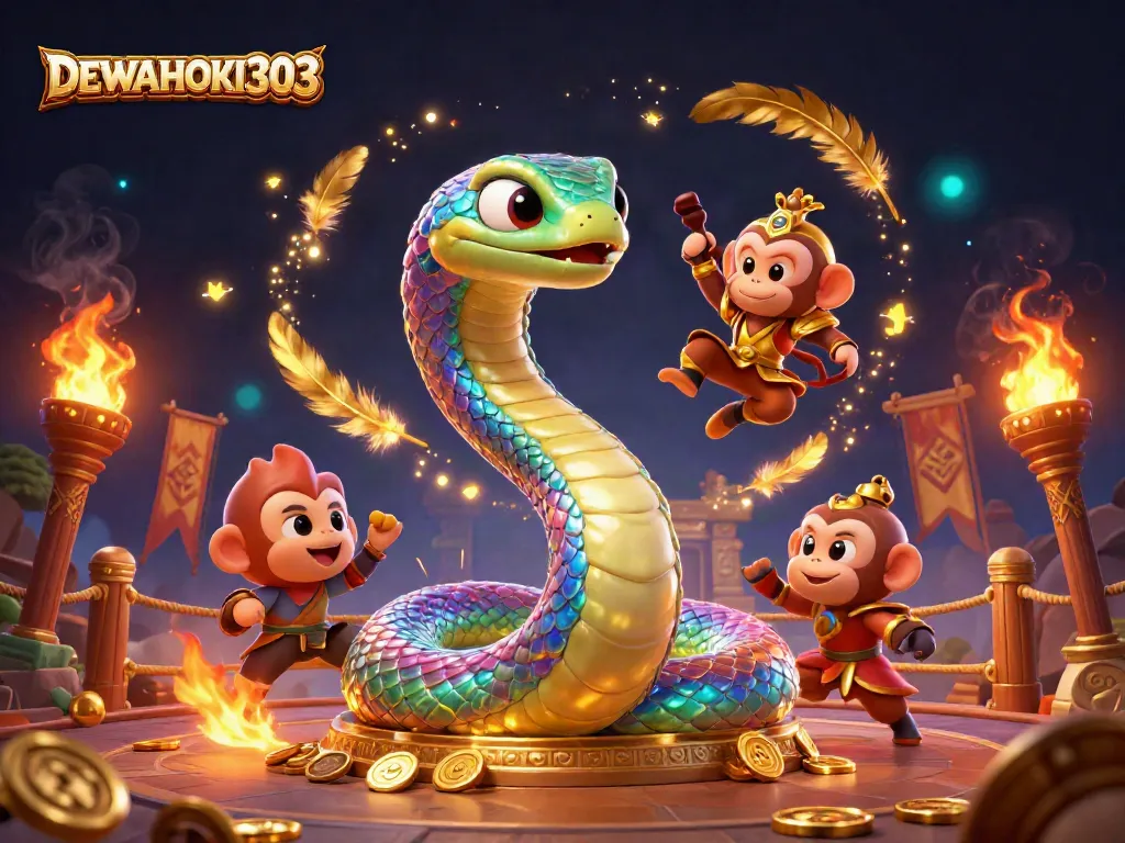 DEWAHOKI303 menang dengan keberuntungan yang memikat dalam permainan slot online.