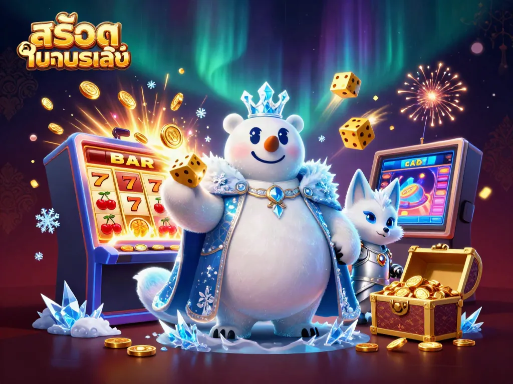 เล่นสล็อตทดลองเล่นกับเกมสล็อตที่ครบครันและน่าตื่นเต้นในภาพประกอบ 3D