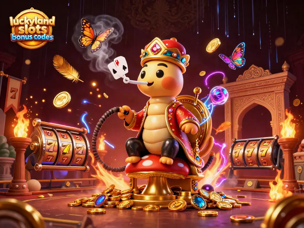 Experience luckyland slots bonus codes with dynamic gameplay and vibrant casino elements in a whimsical illustration.
