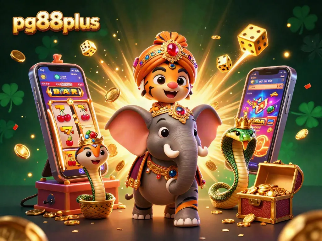 Experience jackpot thrills with pg88plus in an exquisite 3D casino adventure illustration.