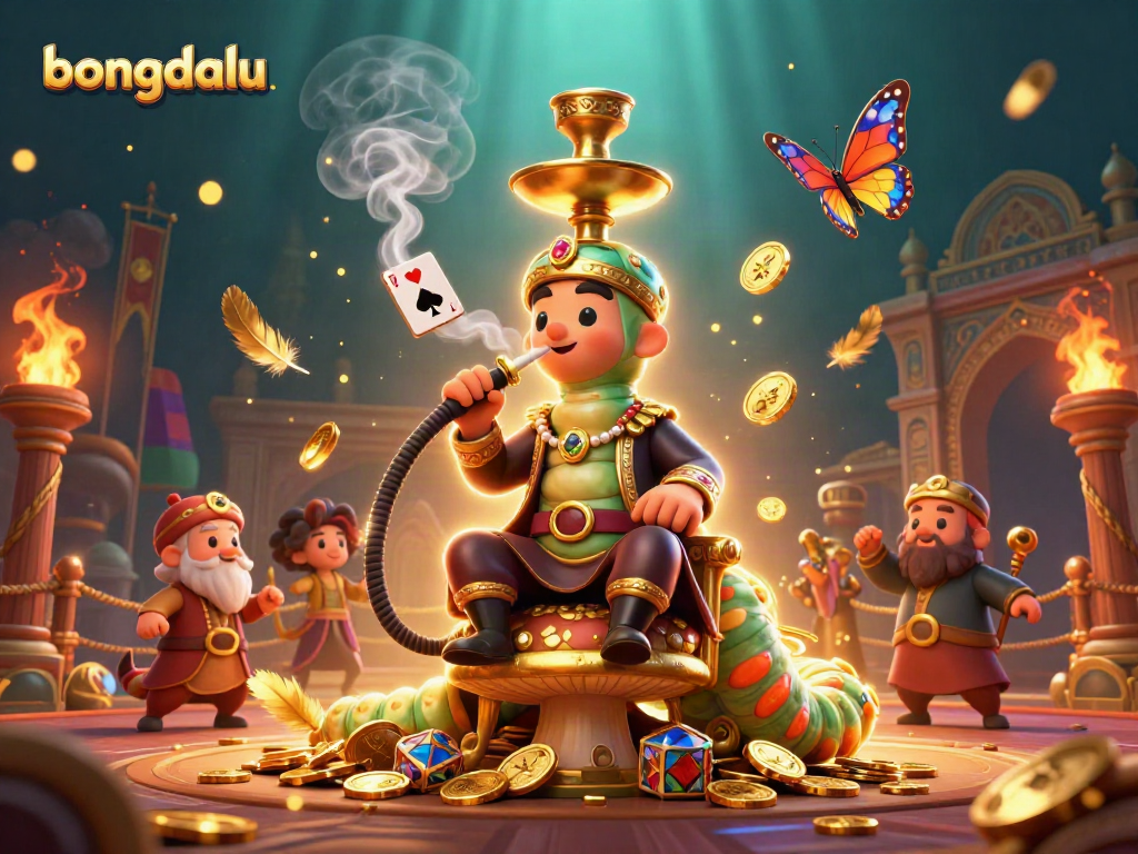 Enhance your betting experience with bongdalu's animated casino-themed illustration