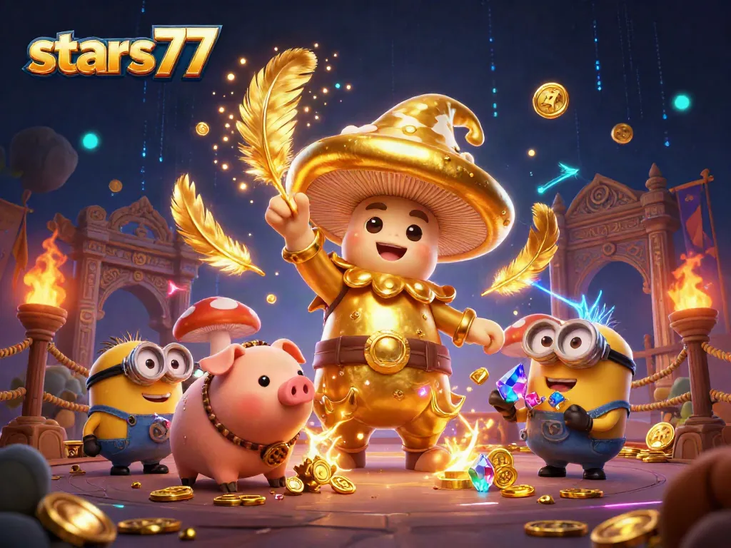 Stars77 menghadirkan prediksi permainan dengan penyihir emas, penyebaran emas, dan elemen kasino yang menggetarkan.