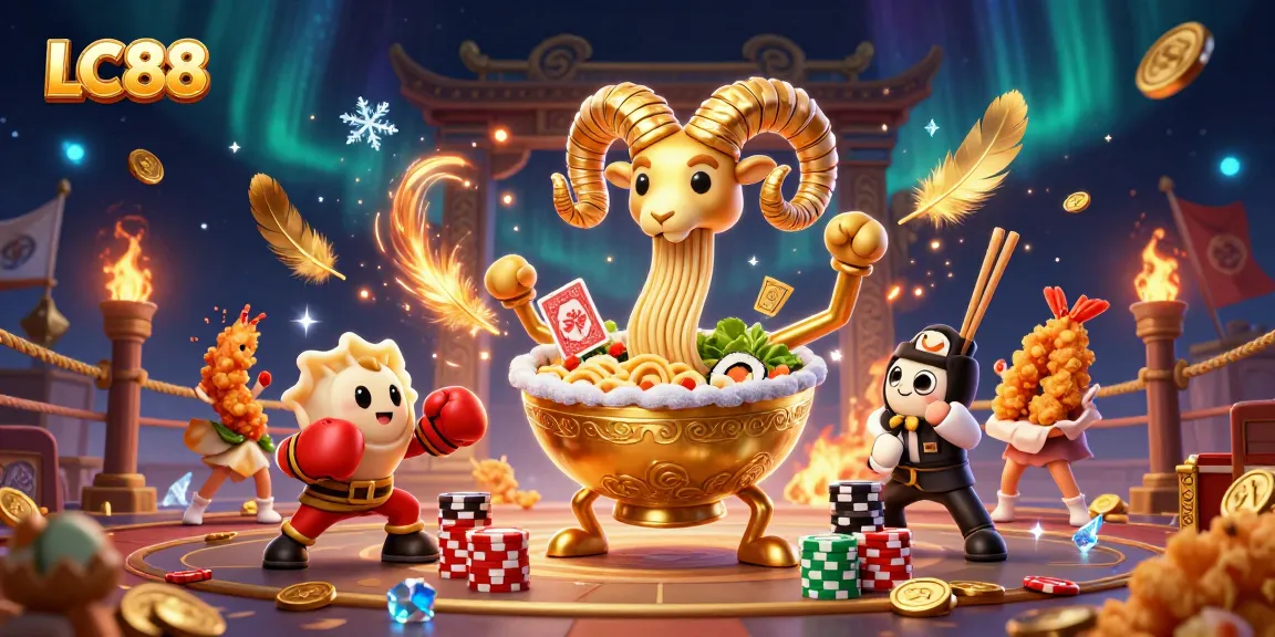 Experience thrilling games at LC88 with vibrant characters and dazzling casino elements.