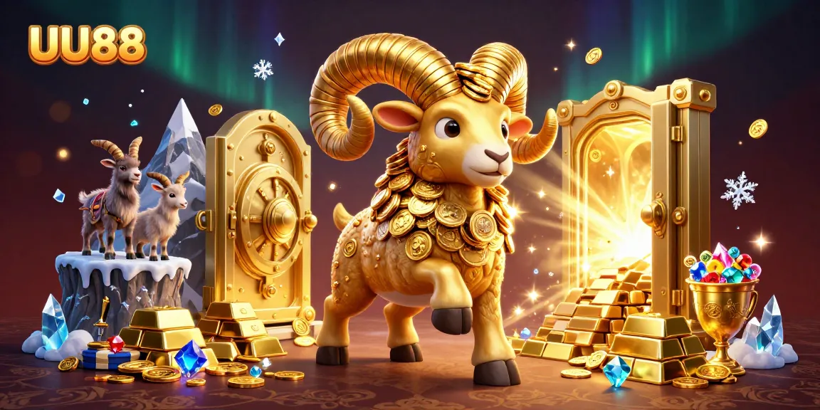 Experience the excitement of UU88 with golden treasures and dynamic characters in a vibrant 3D scene.