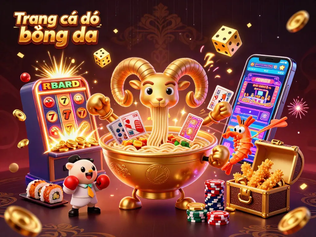 Engage with Trang cá độ bóng đá in a dynamic casino scene with vibrant characters and exciting game elements.