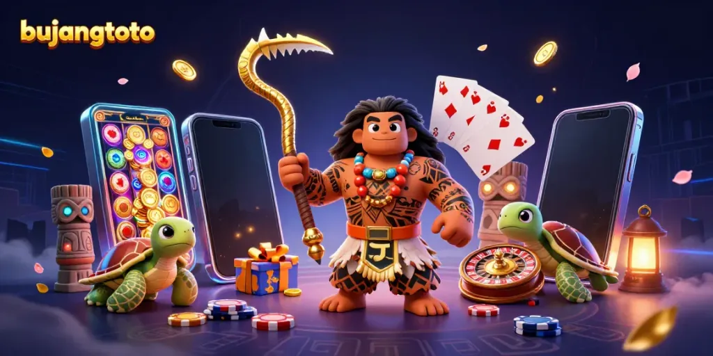 Experience winning moments with bujangtoto through vibrant visual gaming action in an engaging scene.
