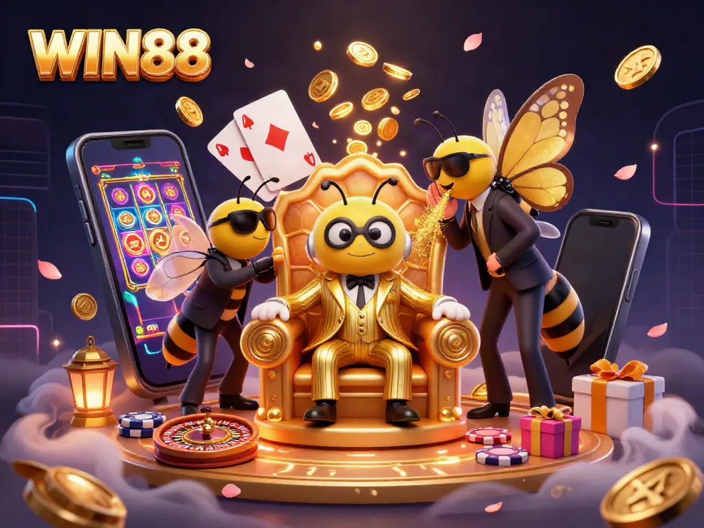 Engage in the exciting world of WIN88 with vibrant slot games and rich casino elements.