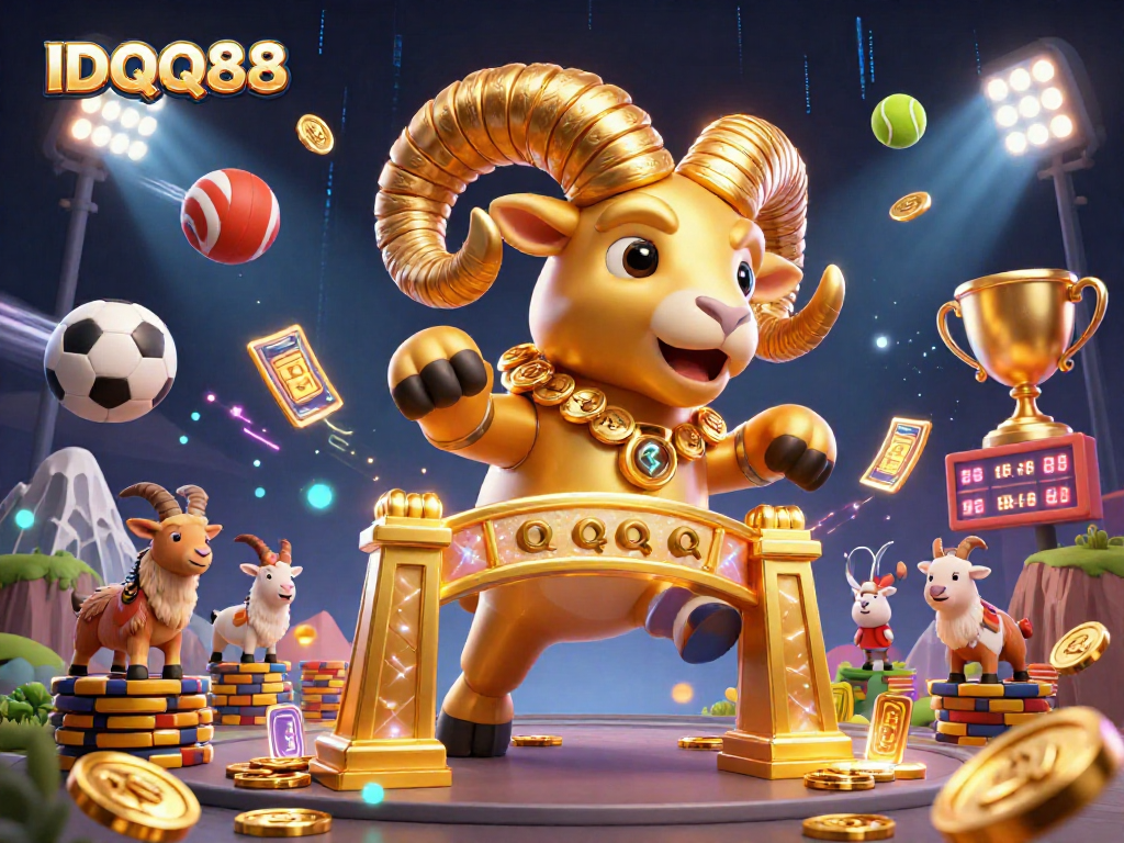 IDQQ88 captures the excitement of sports betting with dynamic 3D casino illustrations.