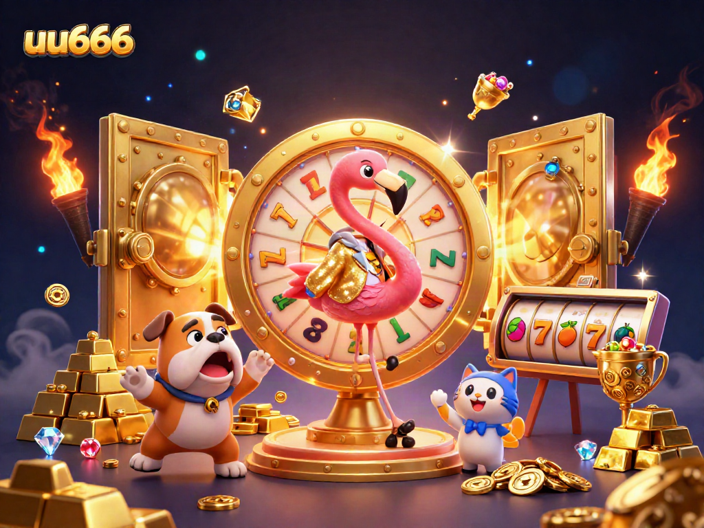 Spin the giant prize wheel with the uu666 game show team for exciting gambling rewards!