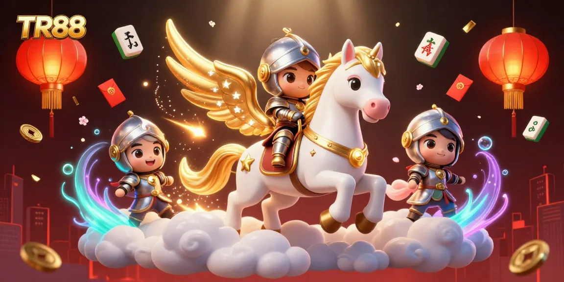 Experience the thrill of TR88 with a celestial theme in this dynamic casino illustration.