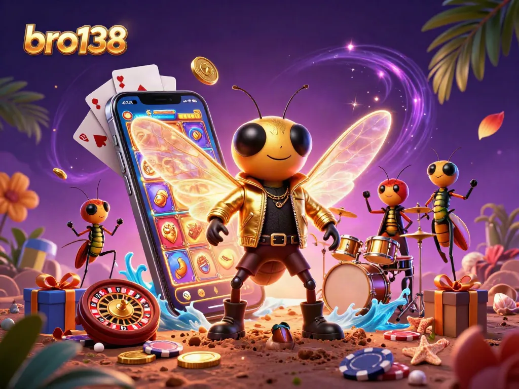 Spin vibrant slots and enjoy gaming fun at bro138 with an electrifying rock star and lively characters.