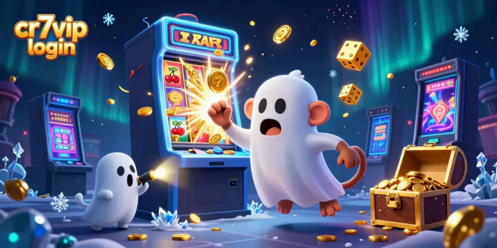 Permainan cr7vip login dengan kasino berhantu dan karakter mengasyikkan di sekelilingnya.