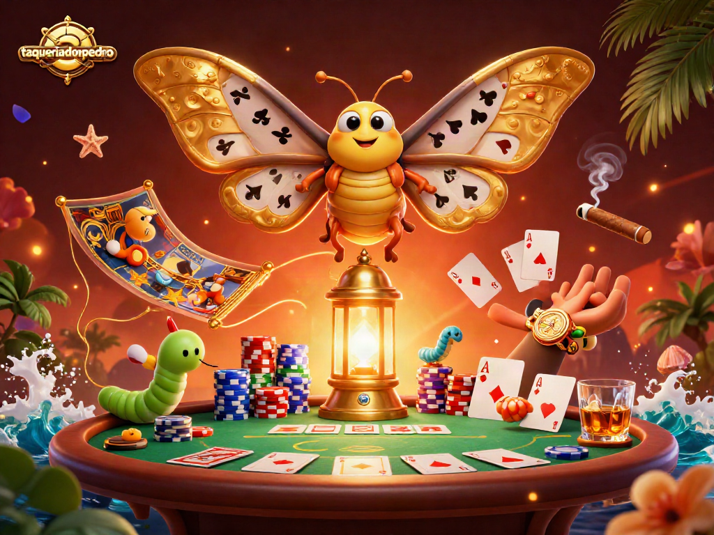 Engage in thrilling poker action at taqueriadonpedro with vibrant playing cards and chips.