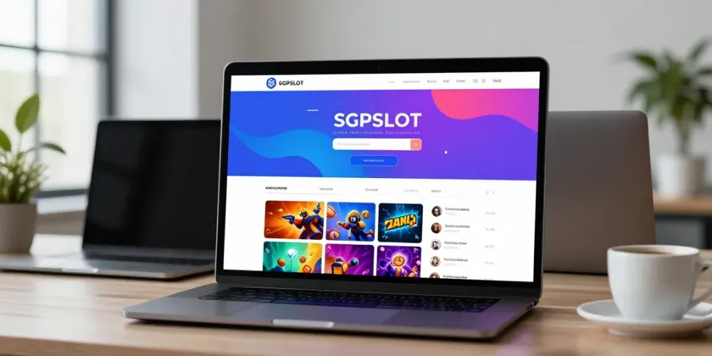 SGPSLOT link login interface on a modern dashboard enhancing online gambling experience.