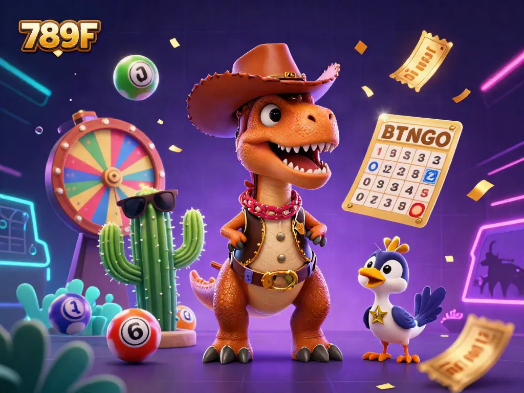 Experience vibrant gaming thrills with 789F's captivating 3D casino scene featuring dynamic lottery elements.