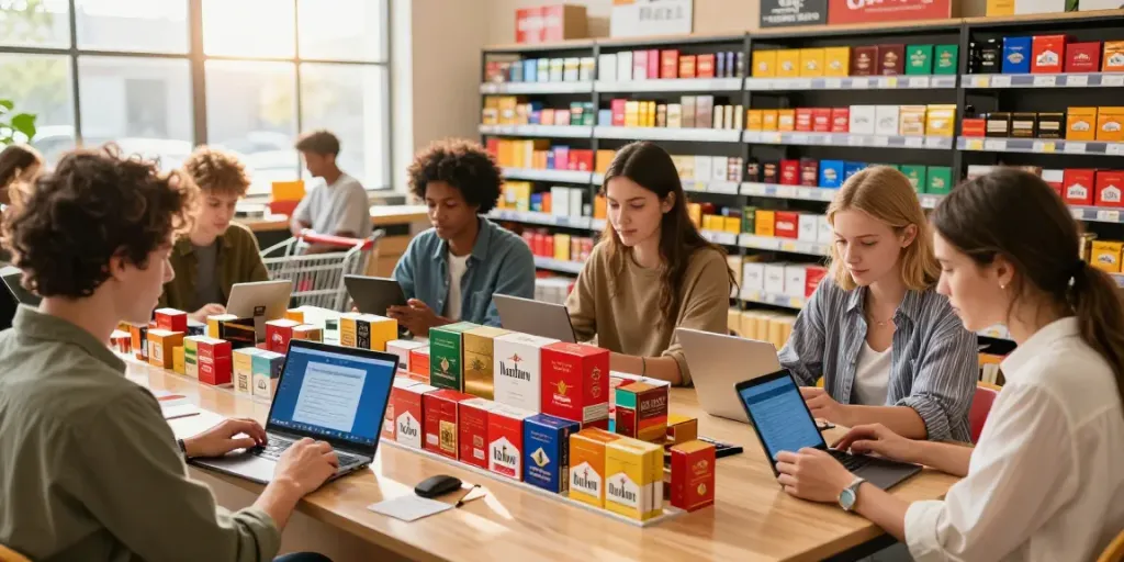 Browsing top smoke cigarettes and tobacco wholesale at Cigarette Central online store.